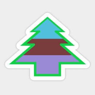 Androromantic/Androsexual Pride: Christmas Tree Sticker